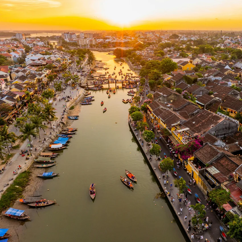 a day in Hoi An ancient town lantern street