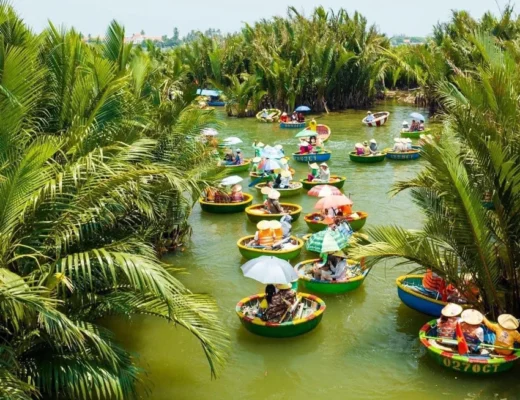 Hoi An basket boat coconut forest experience in Cam Thanh village