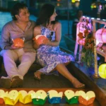 hoi an night lantern river romantic atmosphere