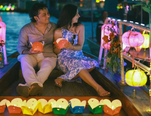 hoi an night lantern river romantic atmosphere