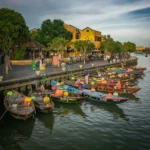 Hoi An lantern boat ride on Hoai River at night