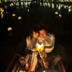 Hoi An lantern boat price night river with colorful lanterns