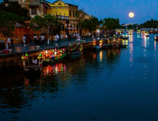 Hoi An local experience in ancient town with lanterns and traditional architecture