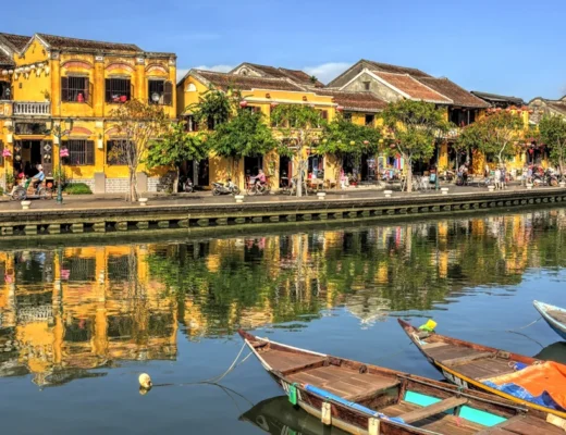 Hoi An Old Town lanterns and river view at sunset showing overall travel experience