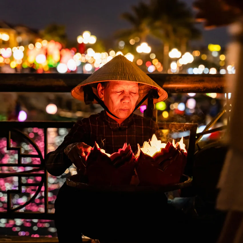 handmade silk lantern from hoi an crafting experience