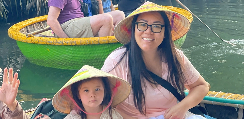 basket boat experience vietnam in Hoi An Vietnam