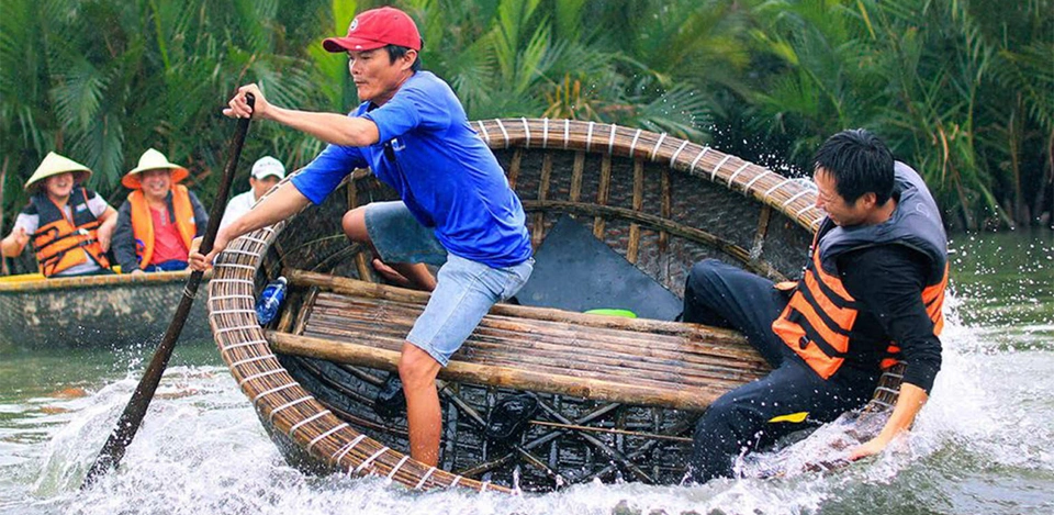 basket boat hoi an in Hoi An Vietnam