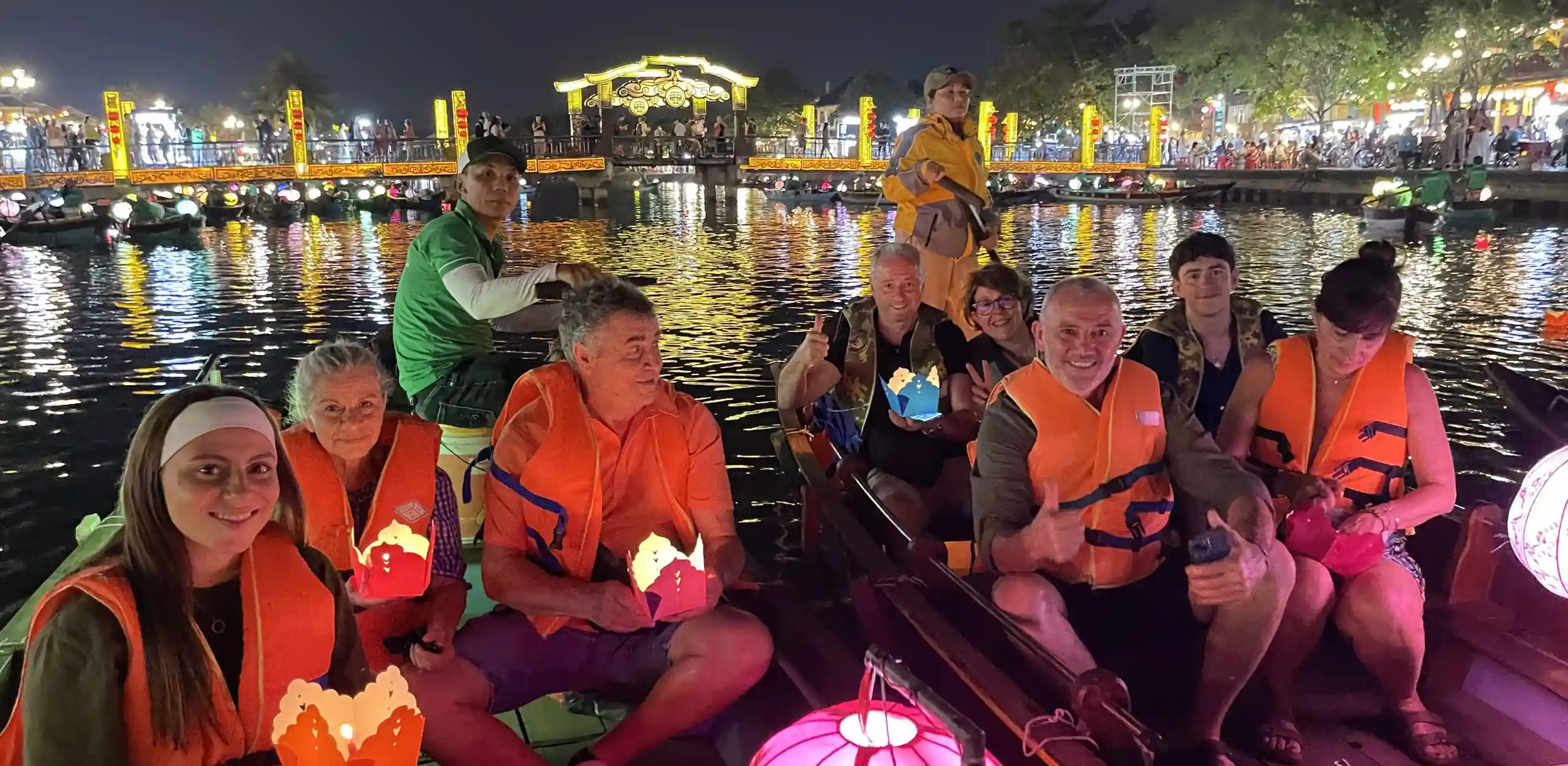 book lantern boat hoi an in Hoi An Vietnam