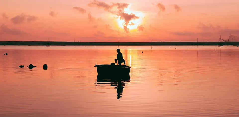 hoi an boat ride sunset experience in Hoi An Vietnam