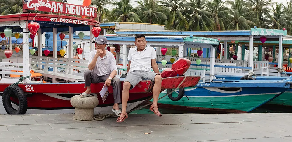 where to take a lantern boat in hoi an in Hoi An Vietnam